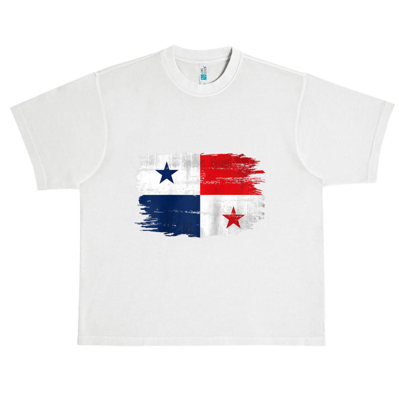 Vintage Panama Flag For Panamanian Gift Raglan Baseball Tee Urban Heavy T-shirt by cm-arts | Artistshot