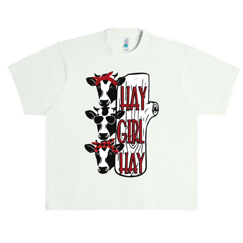 Cow Cattle Hay Girl Hay Dairy Cow 163 Heifer Urban Heavy T-shirt | Artistshot