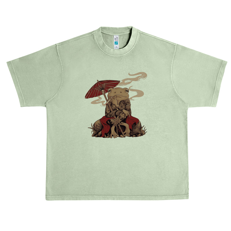 Japanese Frog Chill Urban Heavy T-shirt | Artistshot