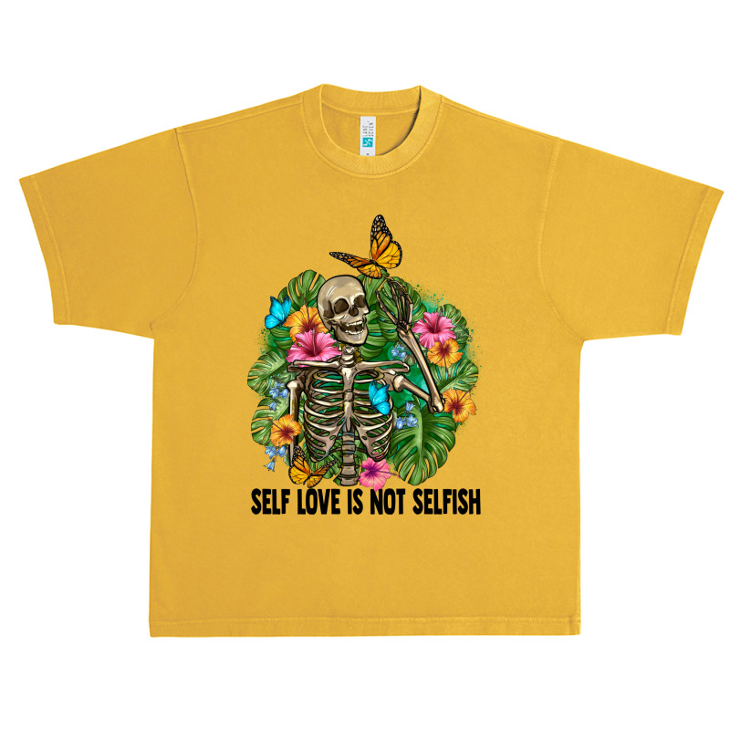 Self Love Is Not Selfısh Skeleton Urban Heavy T-shirt by BarkalooDesign | Artistshot