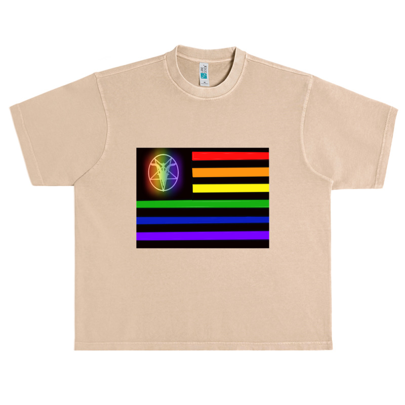 Satanic Temple Pride Flag Urban Heavy T-shirt by SEANMCDONOUGH | Artistshot