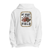 Bleached My Heart Is On That Field Football Mom Leopard Urban Pullover Hoodie | Artistshot