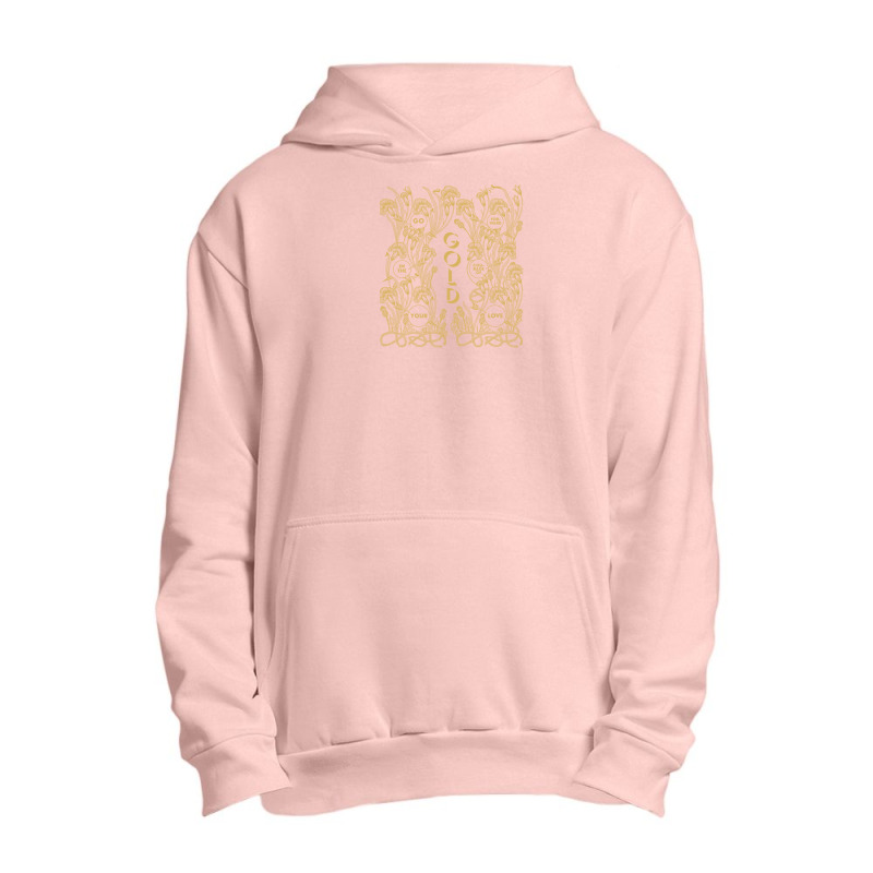 Gold – Go Forward In The Courage Of Your Love Alabaster Deplume-giga Urban Pullover Hoodie by cm-arts | Artistshot