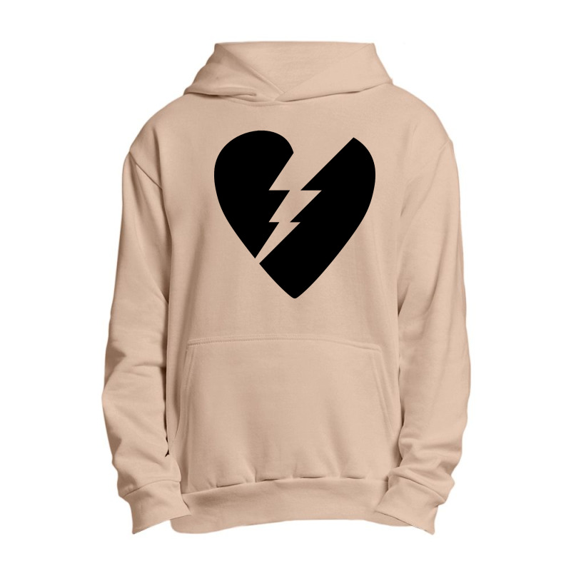 Black Broken Flash Heart Urban Pullover Hoodie by oatesorlandoi9eepf | Artistshot