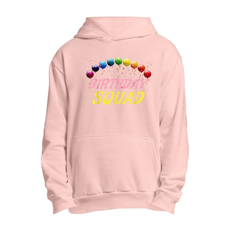 Birthday Squad Matching Family Group Birthday Party Urban Pullover Hoodie | Artistshot