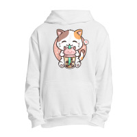 Boba Tea Cat Bubble Tea Cat Milk Tea Kawai Anime Cat Urban Pullover Hoodie | Artistshot