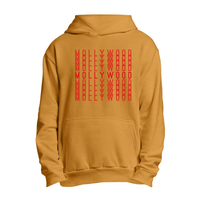 Mollywood Malayalam Indian Movies Repeating Red Text Gift Urban Pullover Hoodie by cm-arts | Artistshot