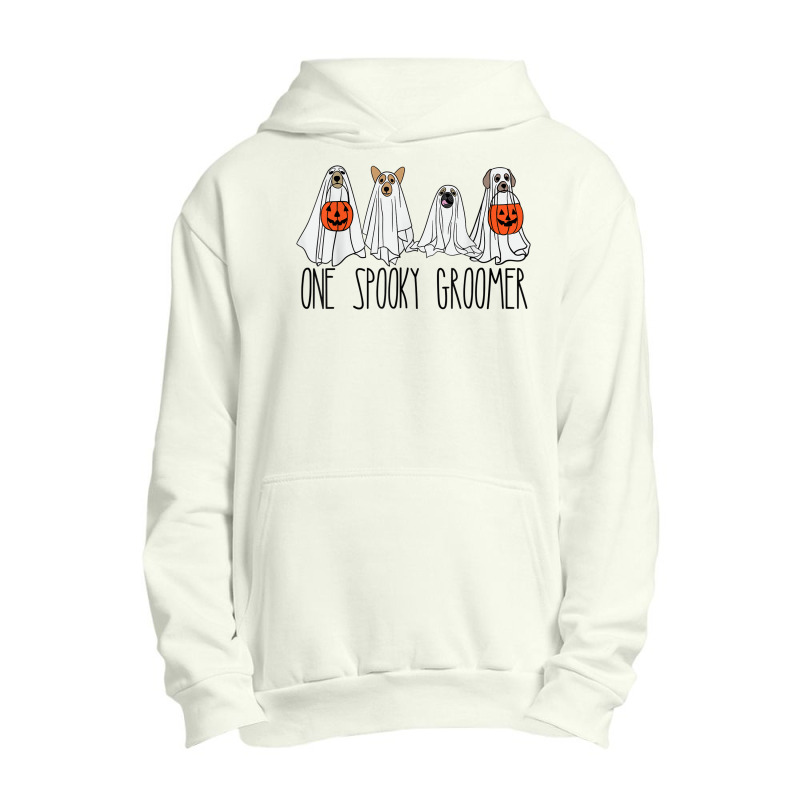 Cute Men Women Halloween Dog Dogs Ghost Pumpkin Groomer Tee Urban Pullover Hoodie by Aquarius | Artistshot