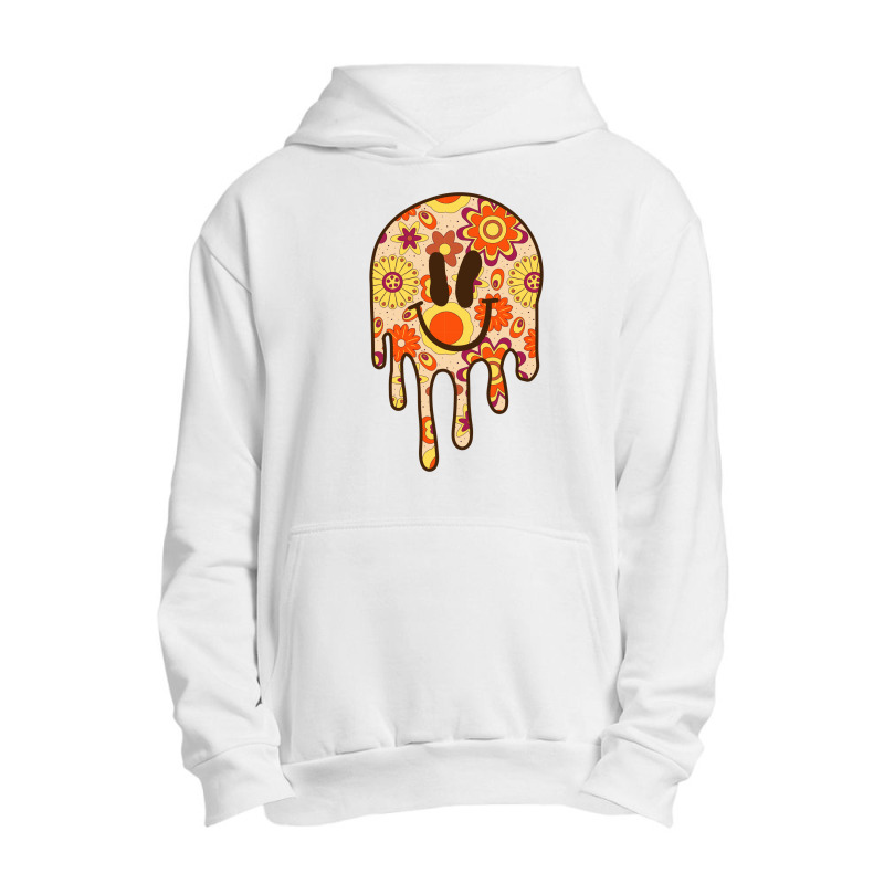 Daisy Smiley Drip Groovy Urban Pullover Hoodie | Artistshot