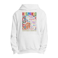 Latina Woman Art Hispanic Heritage Month Latin Country Flags Urban Pullover Hoodie | Artistshot