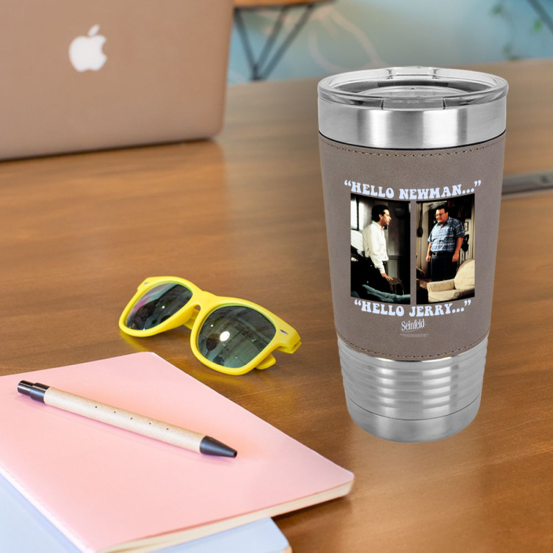 Seinfeld Newman And Jerry Long Sleeve T Shirt Leatherette Tumbler | Artistshot