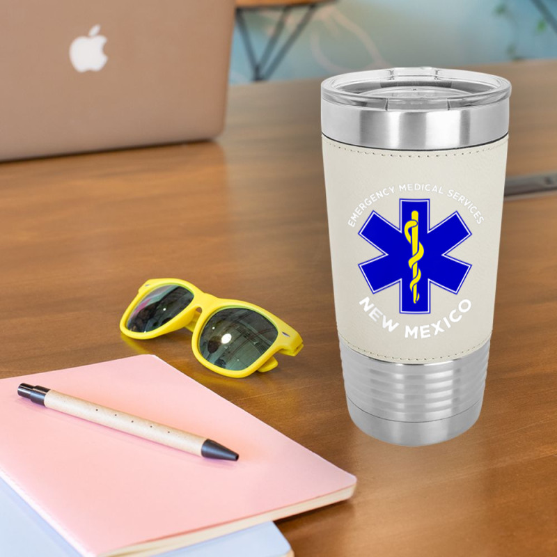 New Mexico Ems Emergency Medical Services Emt Medic T Shirt Leatherette Tumbler | Artistshot