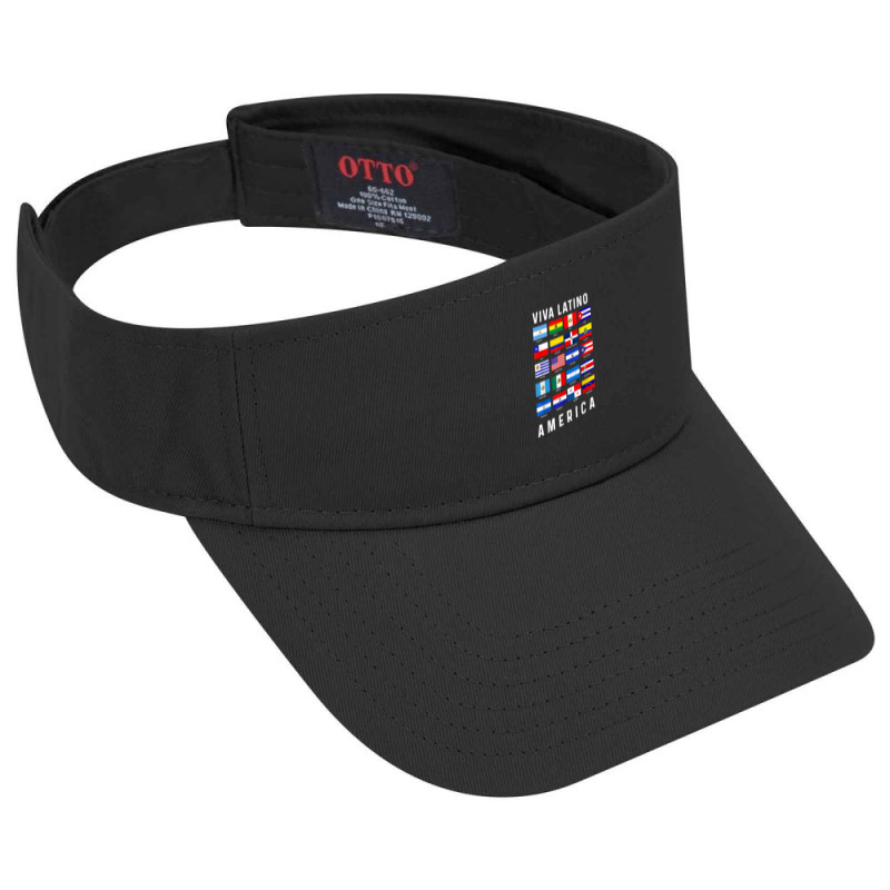 All Latin American Flags Countries Viva Latino America Tee T Shirt Visor hat by caulkyuladdenrxi | Artistshot