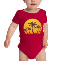 Palm Trees And Sun Baby Bodysuit | Artistshot