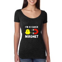 Chick Magnet Women Attraction Pun Joke Humor Funny Men Women's Triblend Scoop T-shirt | Artistshot