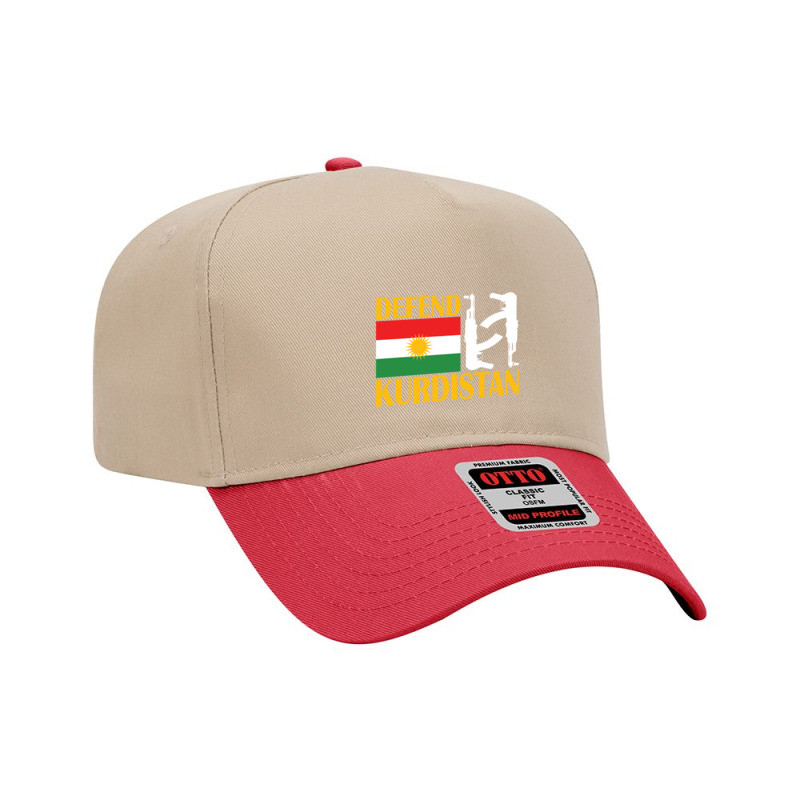 Defend Kurdistan, Kurdish Flag Adjustable Baseball Cap by cm-arts | Artistshot