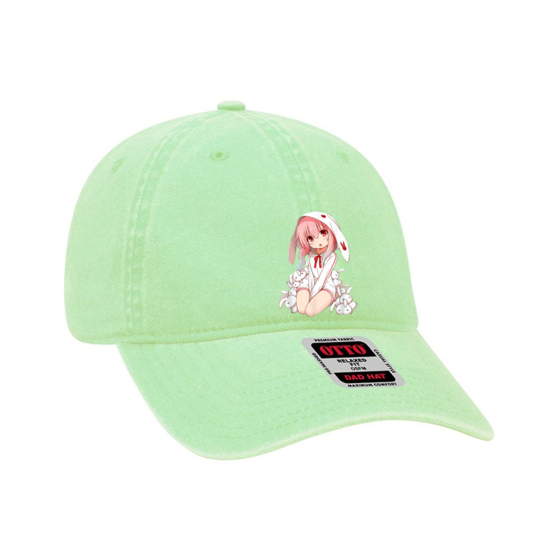 Kawaii Anime Girl Easter Bunny  Atomic Bullfrog Studios Dyed Cap by MarquesDesign | Artistshot