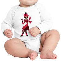 Hazbin Hotel Alastor, Angel Dust, Jeby,demon, Hazbin Alastor, Charlie Long Sleeve Baby Bodysuit | Artistshot