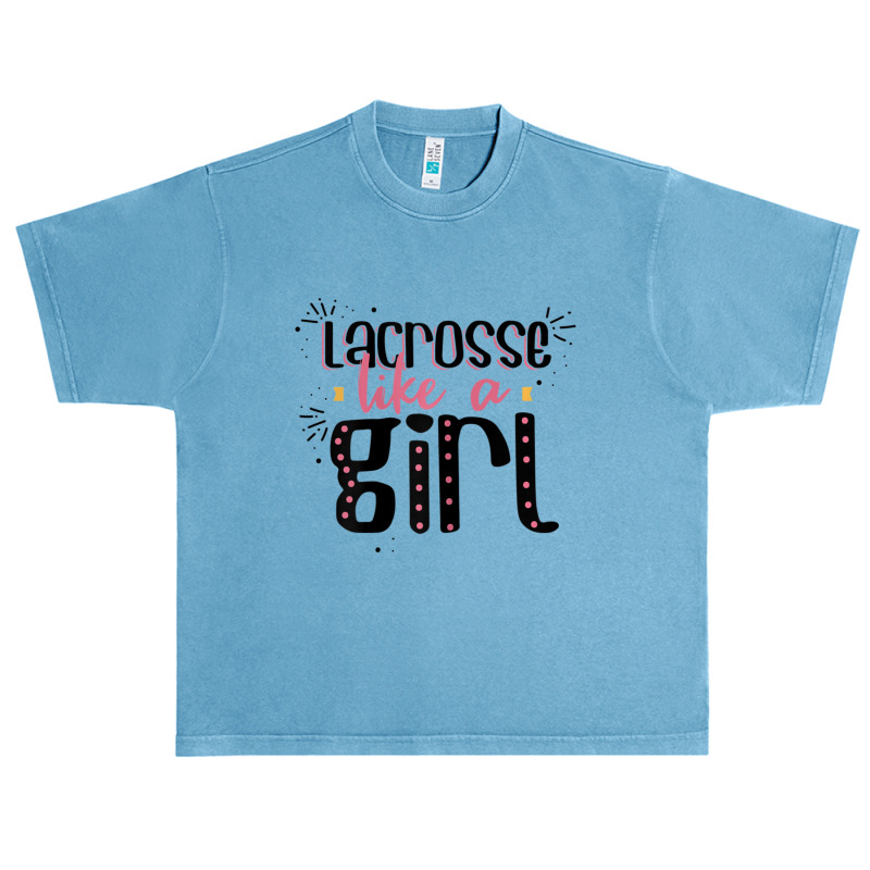 Lacrosse Like A Girl Lacrosse Quote Urban Heavy T-shirt by cm-arts | Artistshot