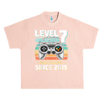 Level 7 Unlocked Awesome 2015 Video Game 7th Birthday T Shirt Urban Heavy T-shirt | Artistshot