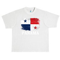 Vintage Panama Flag For Panamanian Gift Long Sleeve T Shirt Urban Heavy T-shirt | Artistshot