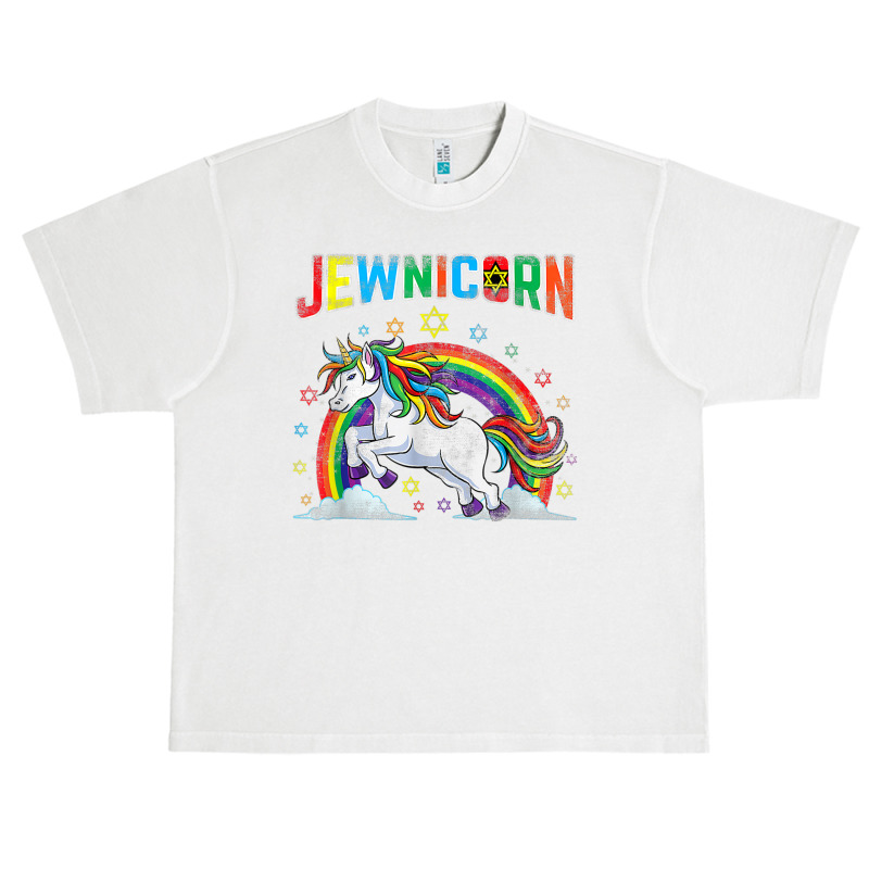 Jewnicorn Jewish Unicorn Hanukkah Chanukah Urban Heavy T-shirt | Artistshot