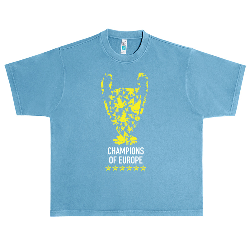 Liverpool Trophy Champions Of Europe Squad, Design Sports Urban Heavy T-shirt | Artistshot