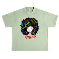 Reina Empowered Latina Poder Latina Pride Hispanic Heritage T Shirt Urban Heavy T-shirt | Artistshot