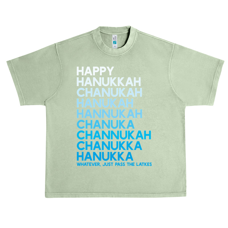 Happy Hanukkah Jewish Holiday Chanukah Menorah Dreidel Urban Heavy T-shirt | Artistshot