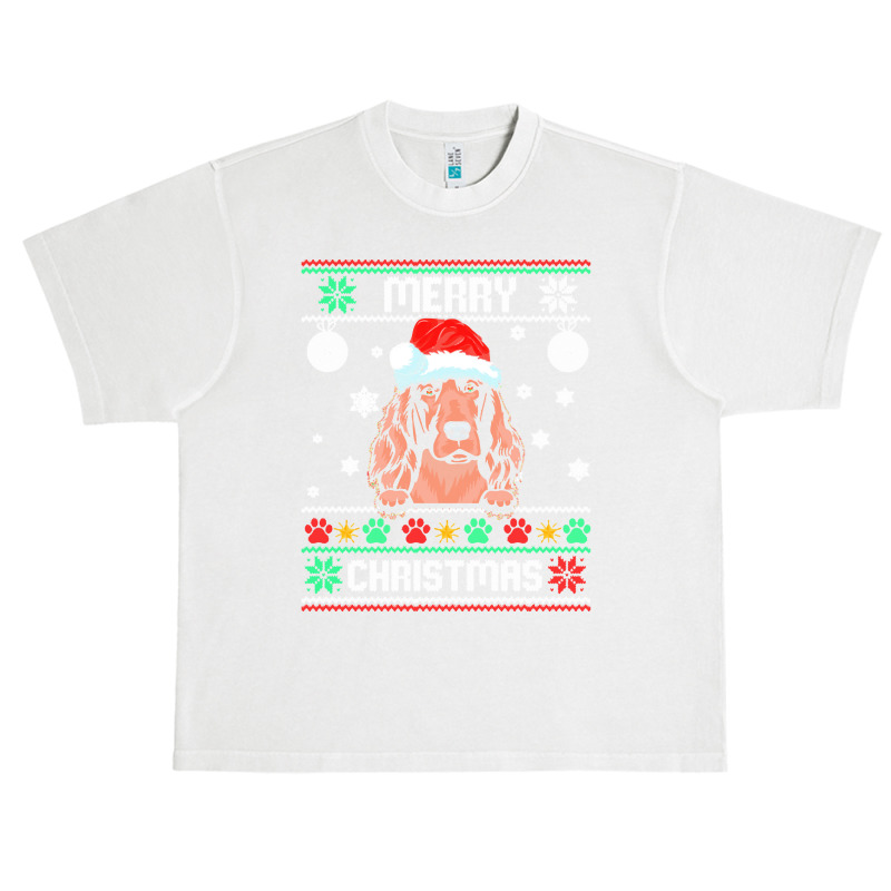 Ugly Merry Christmas Irish Setter Dog Xmas Dog Lover Christmas Gift Urban Heavy T-shirt | Artistshot