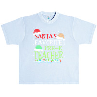 V1 Xmas Santa's Favorite Pre- K Teacher Funny Christmas Gift Urban Heavy T-shirt | Artistshot