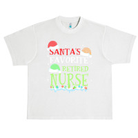 V1 Xmas Santa's Favorite Retired Nurse Funny Christmas Gift Urban Heavy T-shirt | Artistshot