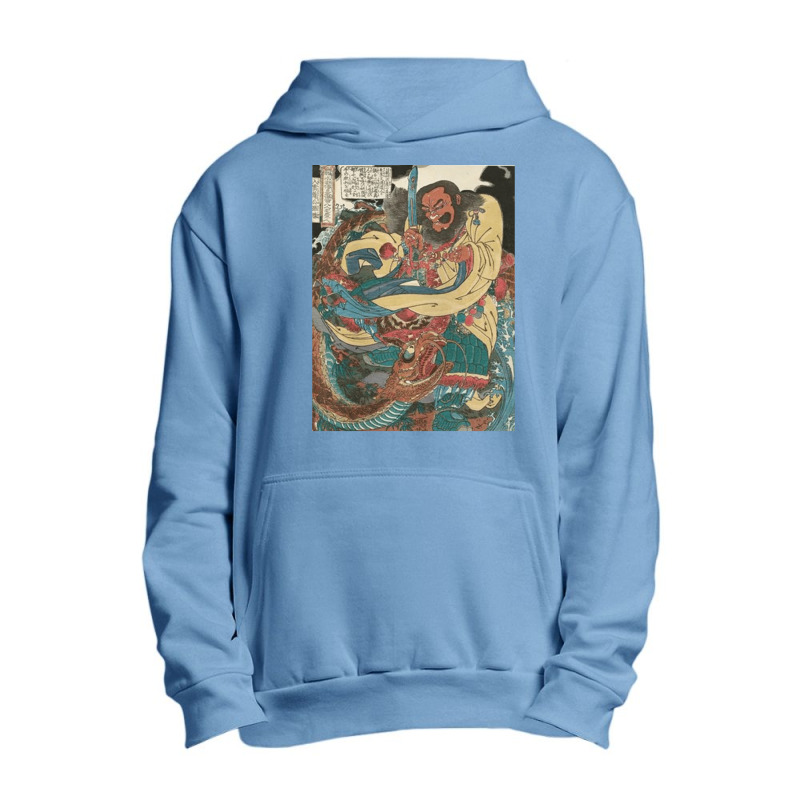 Water Margin, Gongsun Sheng, Kuniyoshi Utagawa, Water, Margin, Water M Urban Pullover Hoodie by SHOPOD445 | Artistshot