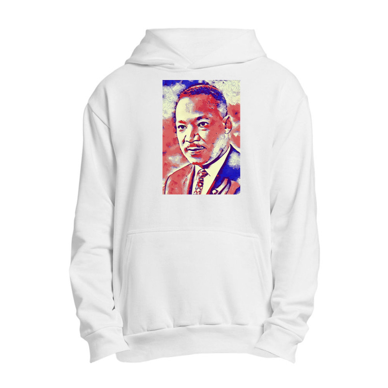 Portrait Of Martin Luther King Jr. Urban Pullover Hoodie by WilmaMorgan | Artistshot