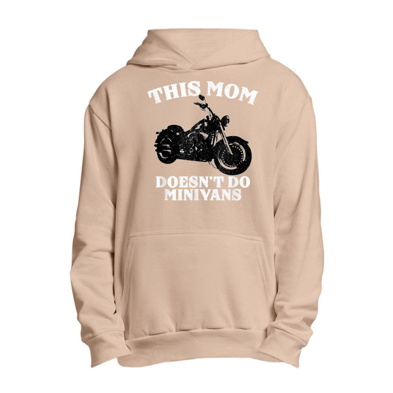 Funny Motorcycle Mom Biker Minivan Mother's Day Motor Bike Urban Pullover Hoodie by cm-arts | Artistshot