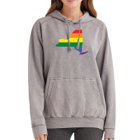 New York Rainbow Flag Vintage Hoodie | Artistshot