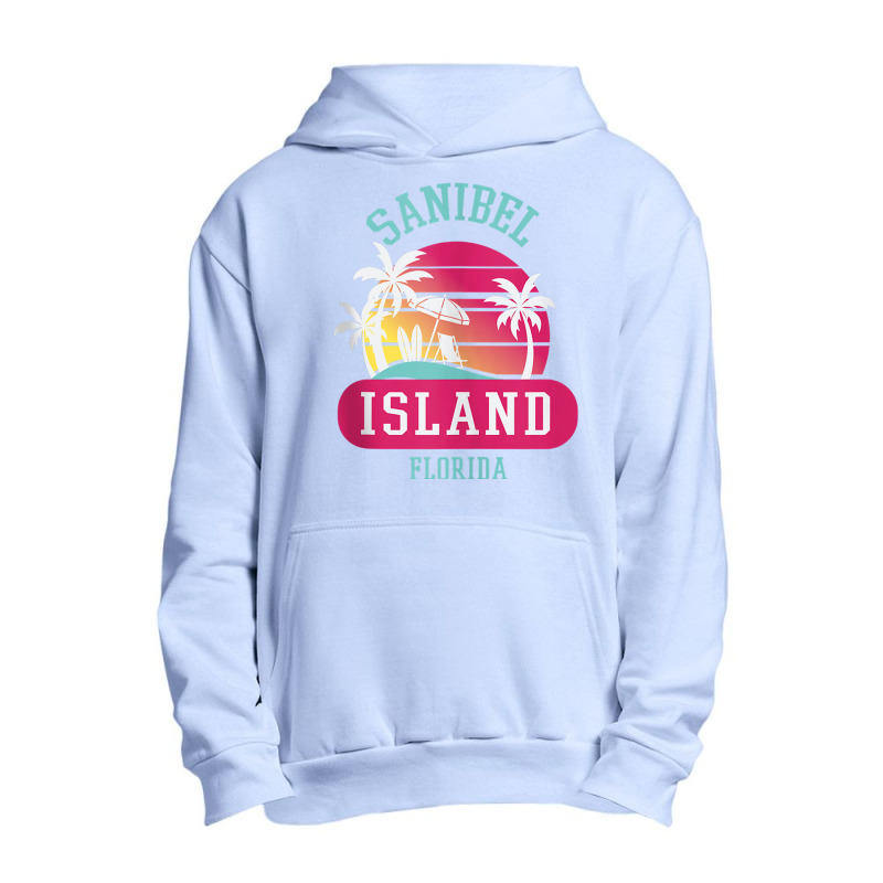 Retrol Cool Sanibel Island Florida Sunny Palm Tree Novelty Tank Top Urban Pullover Hoodie by cm-arts | Artistshot