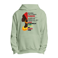 Womens Black Culture African Woman 7 Principles Celebration Urban Pullover Hoodie | Artistshot