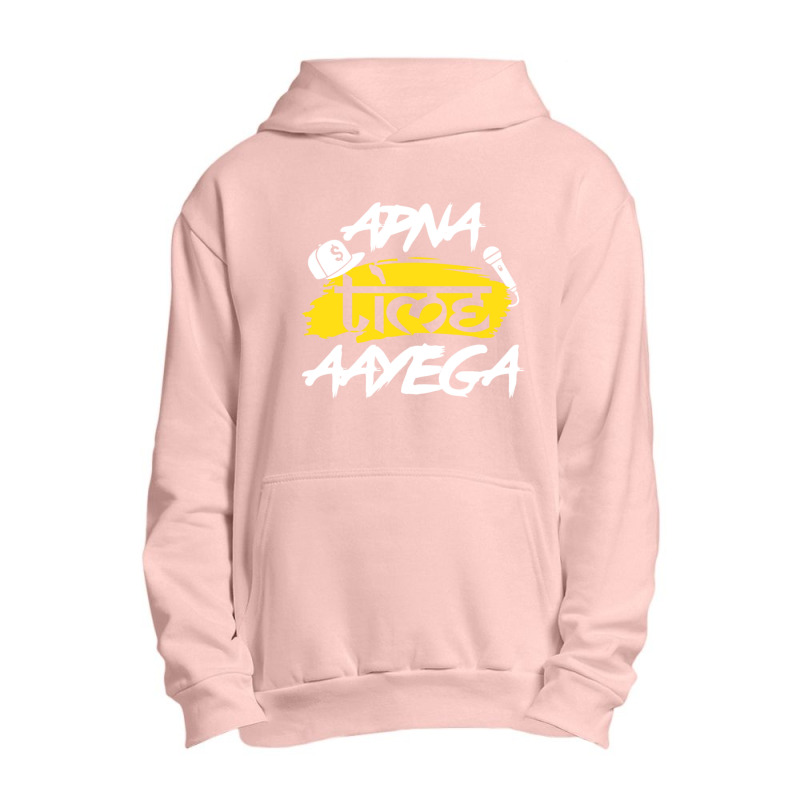 Apna Time Aayega Hindi Slogan Desi Quote Urban Pullover Hoodie by cm-arts | Artistshot