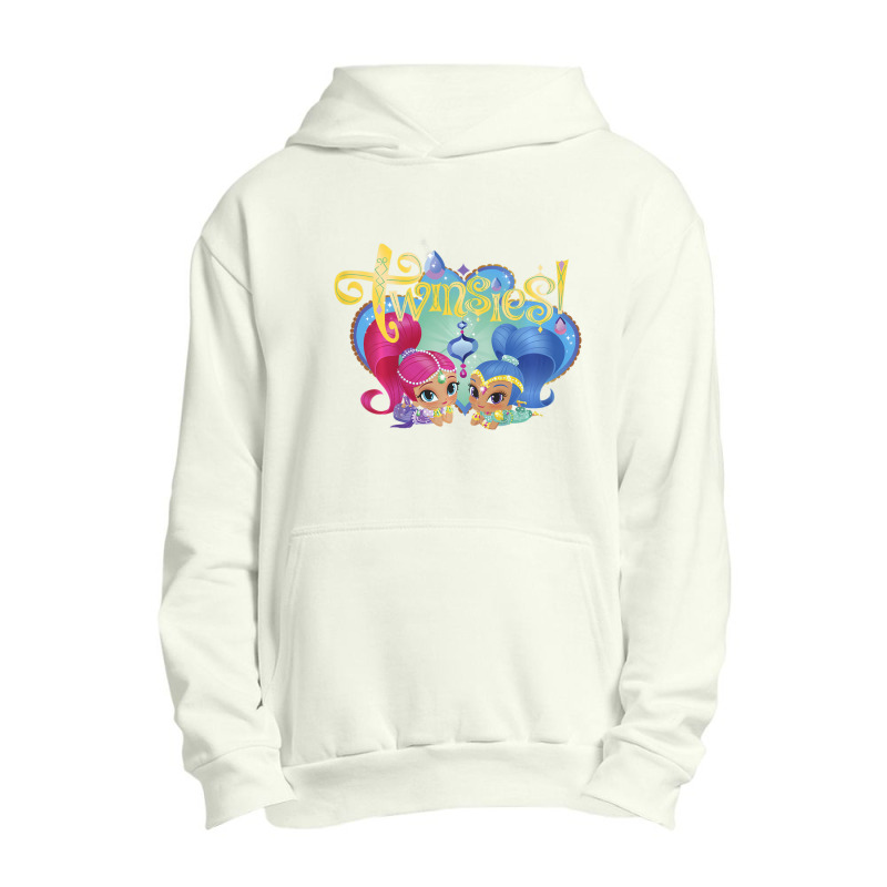 Kids Shimmer And Shine Twinsies Framed Portrait Urban Pullover Hoodie | Artistshot