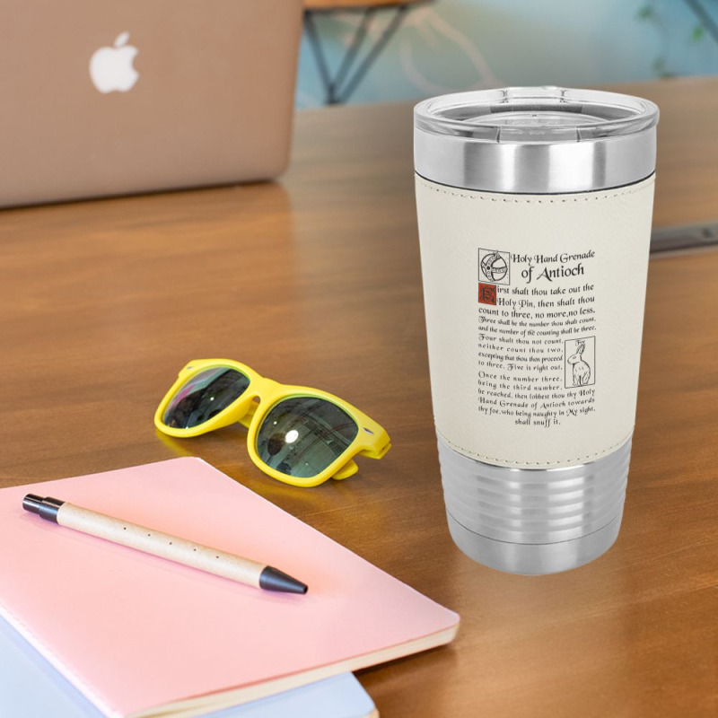 Holy Hand Grenade Script Holy Grail Leatherette Tumbler | Artistshot