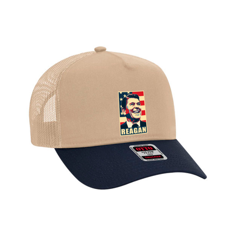 Ronald Reagan Mesh Back Trucker Hat by tomorrowsproblems | Artistshot