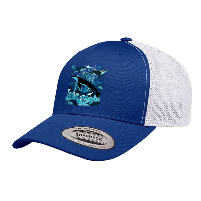 Sealife Blue Shades Dream Underwater Scenery Retro Trucker Cap | Artistshot