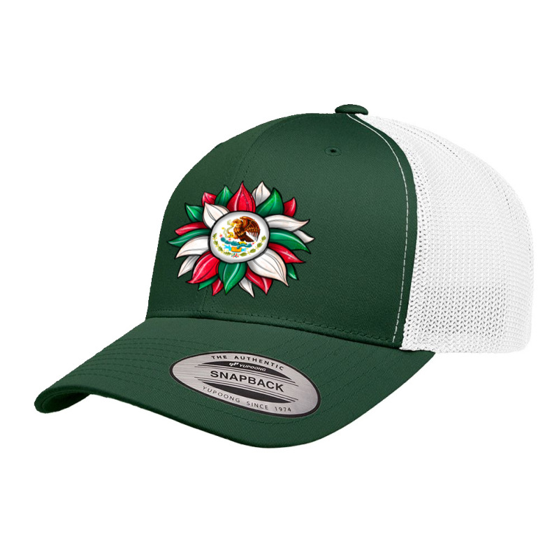 Sunflower Mexican Flag Retro Trucker Cap by JahusDesignShop | Artistshot