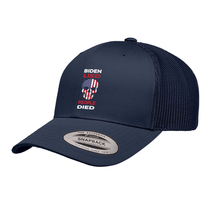 Biden Lied People Died Anti Biden Retro Trucker Cap by emilianozolla | Artistshot