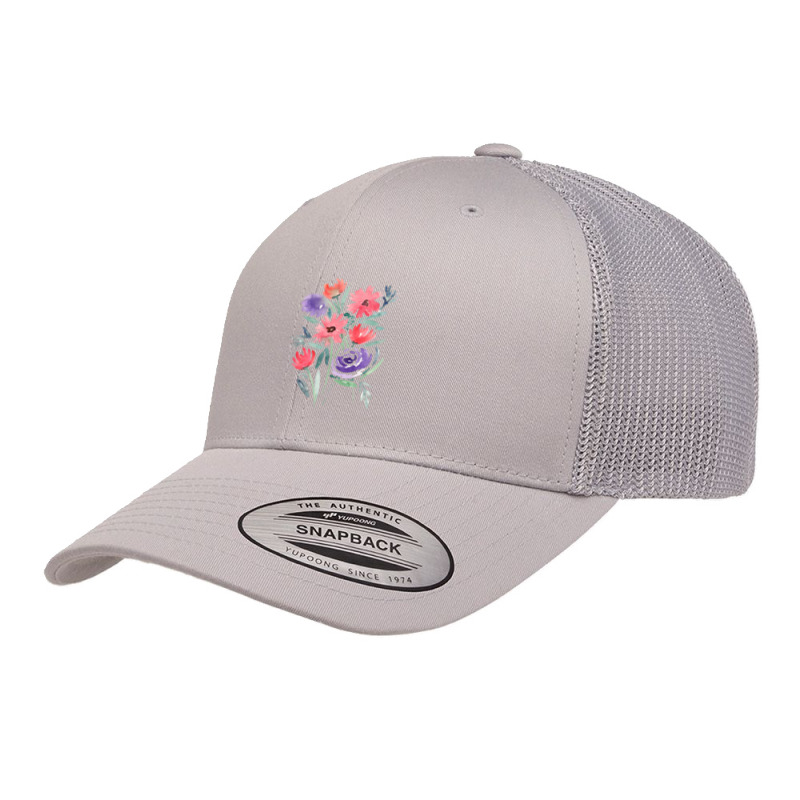 Cute Flowers Retro Trucker Cap by Art by rose | Artistshot