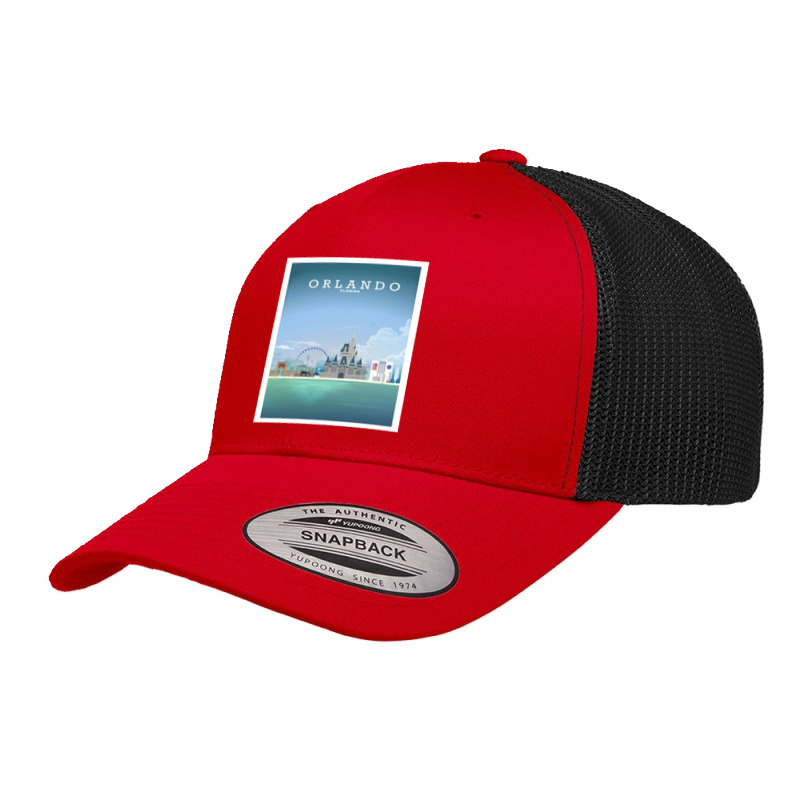 Travel - Beautiful Florida City Retro Trucker Cap by Rcarrollsh | Artistshot