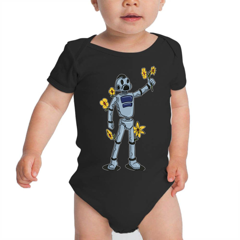 The Flowery Robot Baby Bodysuit by nvrmnd | Artistshot