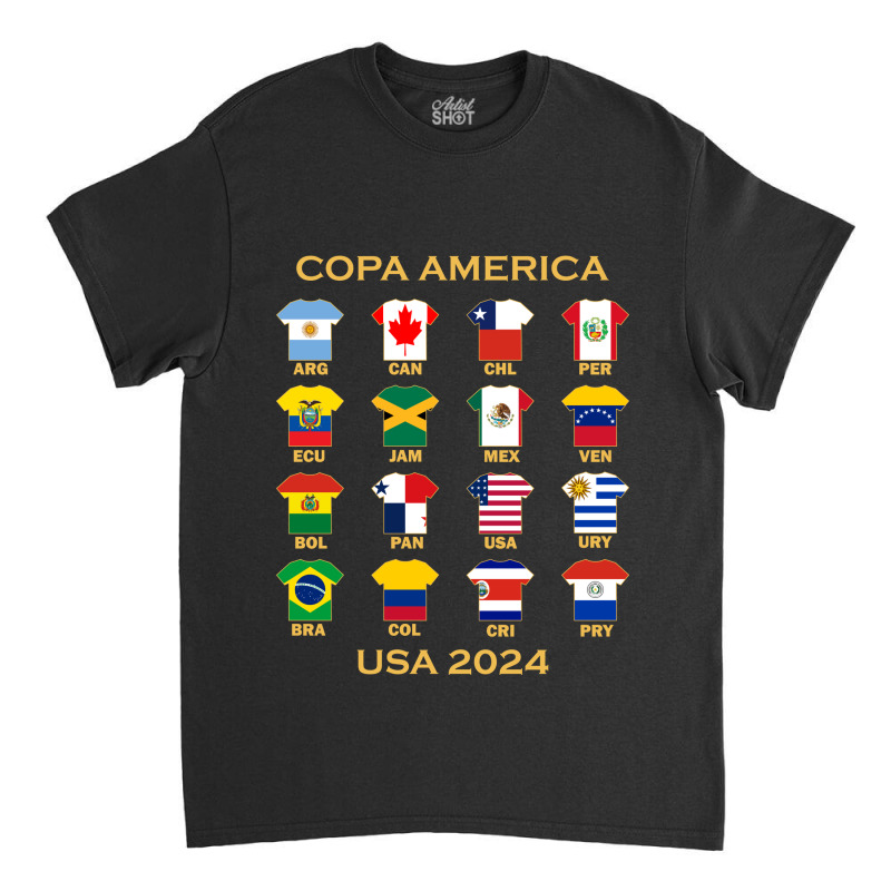 The Super Teams For 2024 Copa America Classic T-shirt by Band78 | Artistshot