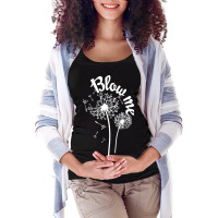 Blow Me Dandelion Maternity Scoop Neck T-shirt | Artistshot